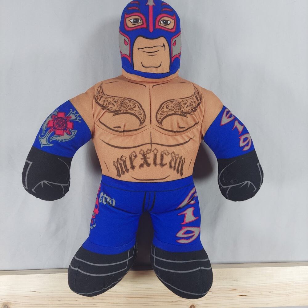 REY MYSTERIO Talking Doll WWE 16 In. Brawling Buddies Plush 2012 Mattel Untested